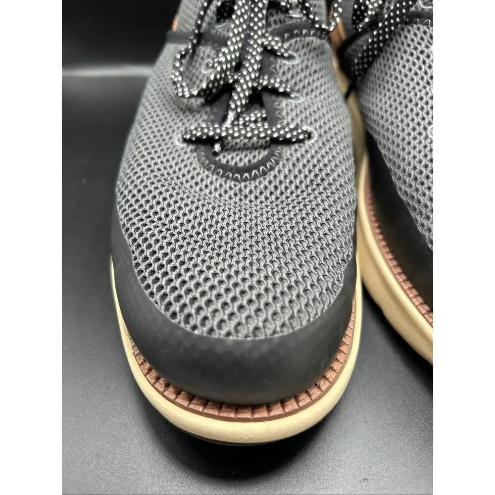 Cole Haan Men's 11.5M Grand 360 Atlantic Gray Mesh Lace-Up Sneaker Brown Suede